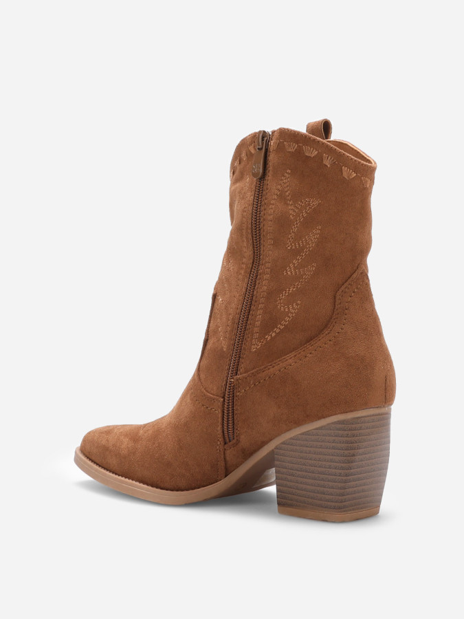 Santiags basses à surpiqures