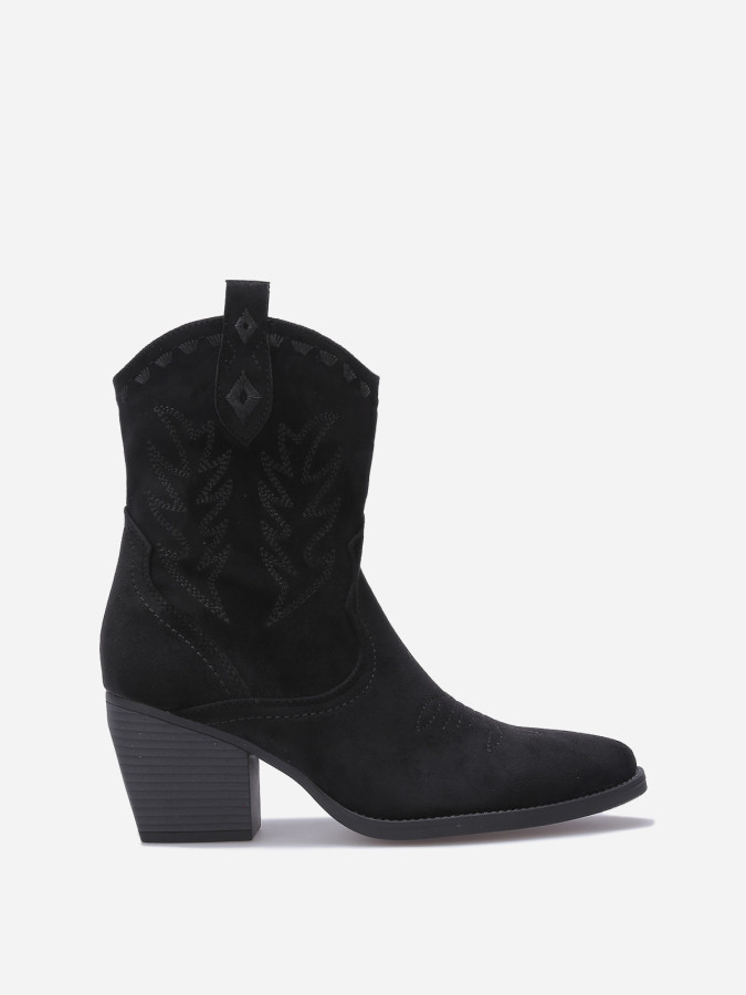 Santiags basses à surpiqures