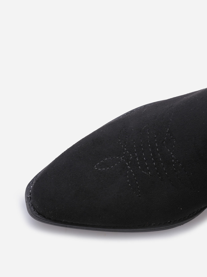 Santiags basses à surpiqures