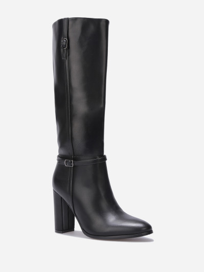 Bottes en simili à talon et brides