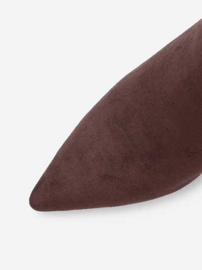 Bottes froncées en suédine