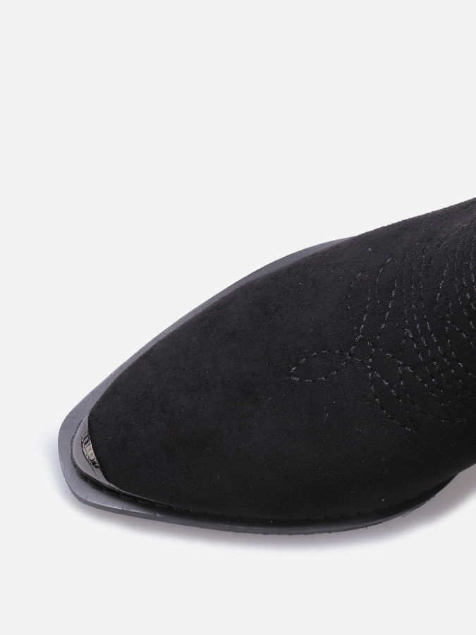 Santiags en suédine à boucle