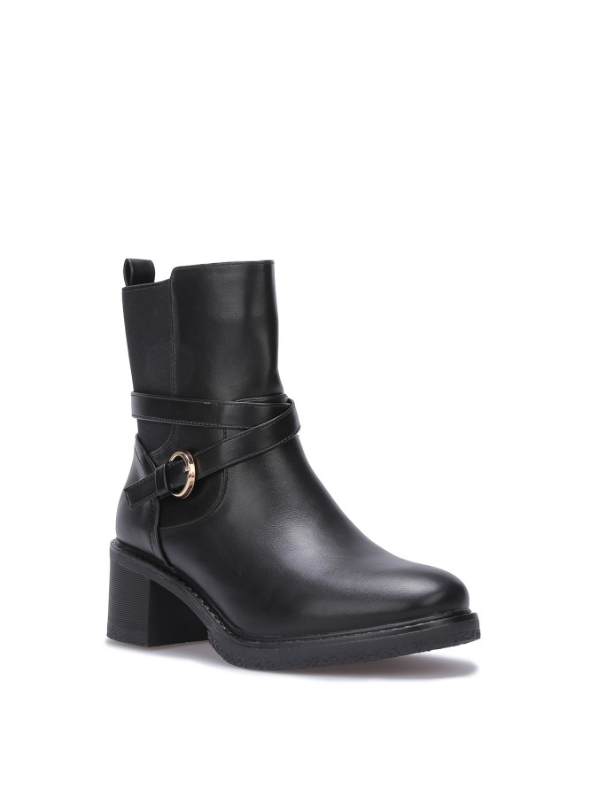 Bottines chelsea à talon et fine bride