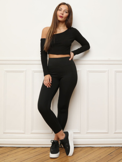 Legging polaire taille haute