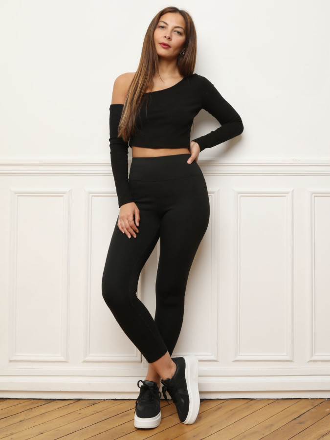 Legging polaire taille haute