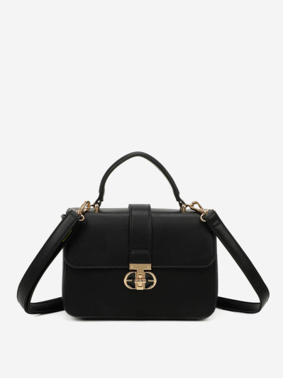 Sac cartable à fermoir doré