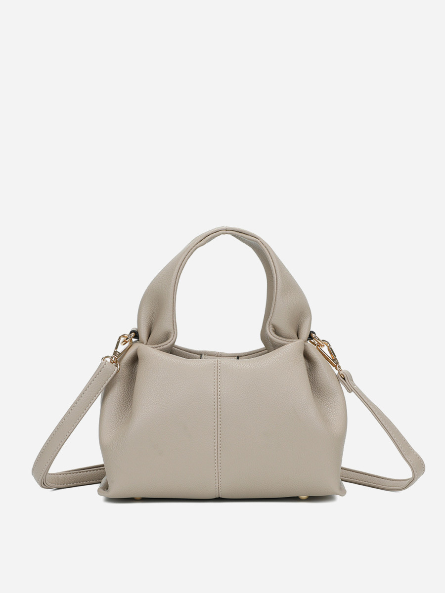 Sac à main froncé et arrondi