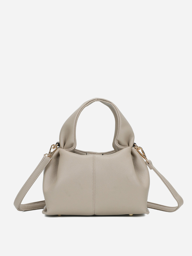 Sac à main froncé et arrondi