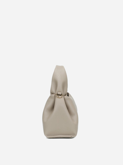 Sac à main froncé et arrondi