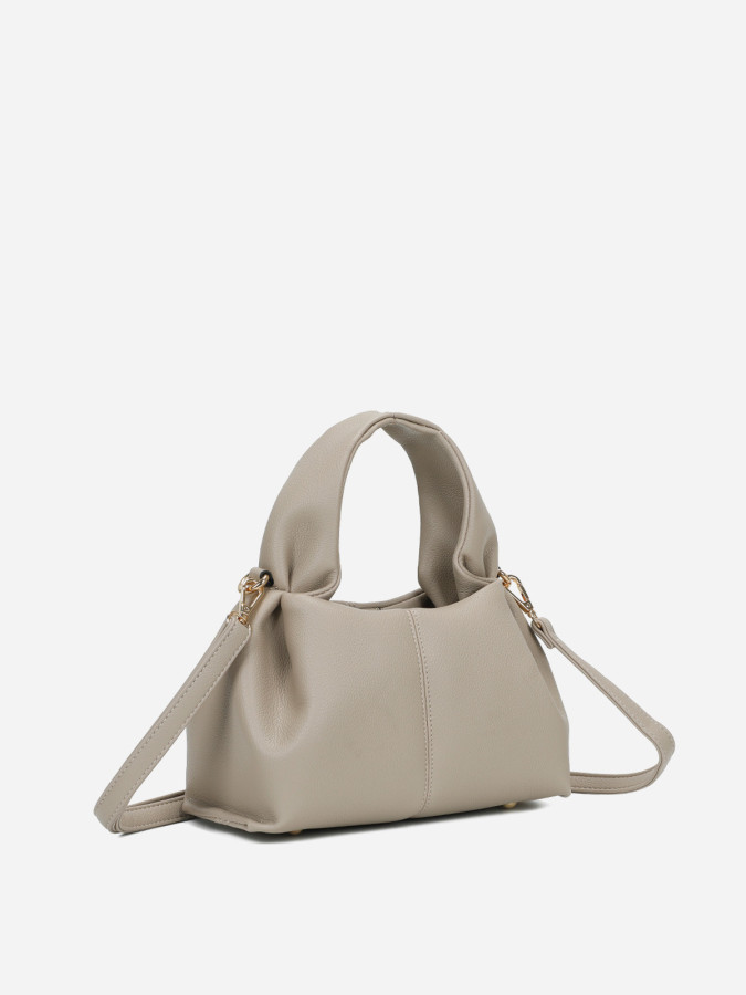 Sac à main froncé et arrondi