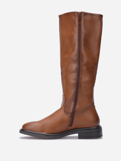 Bottes cavalières à détail métallique