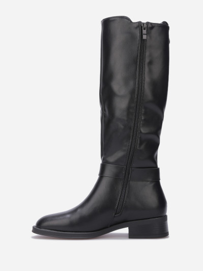 Bottes à empiècement élastique et boucle