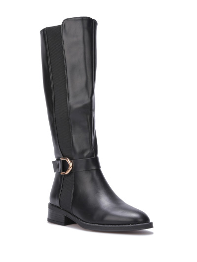 Bottes à empiècement élastique et boucle