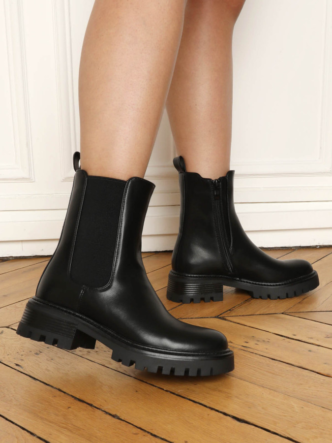 Bottines chelsea à semelle chunky