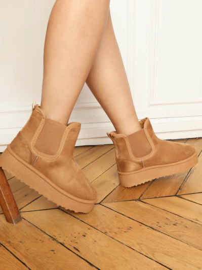 Boots fourrées style chelsea