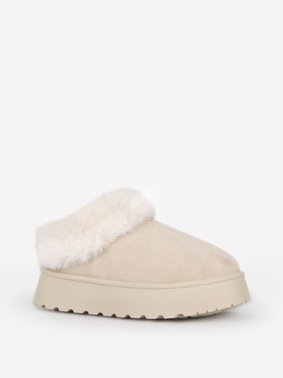 Boots fourrées basses à plateforme