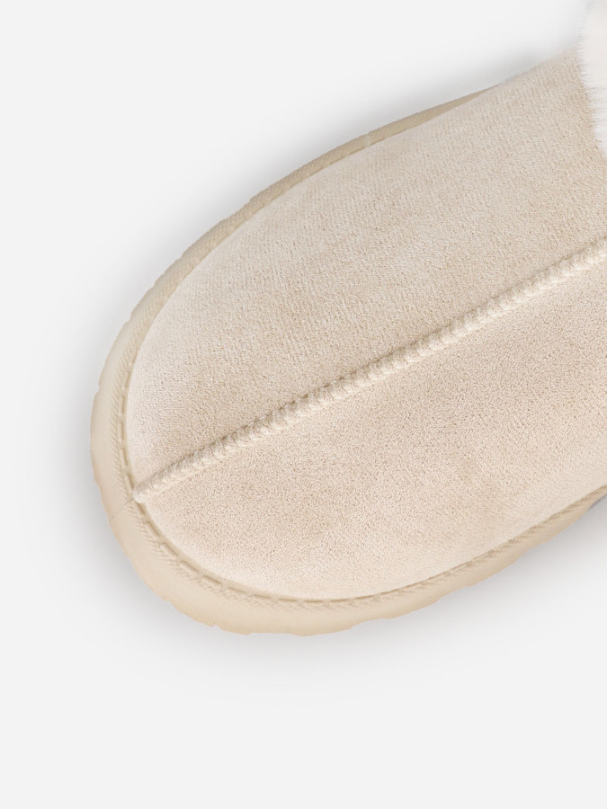 Boots fourrées basses à plateforme