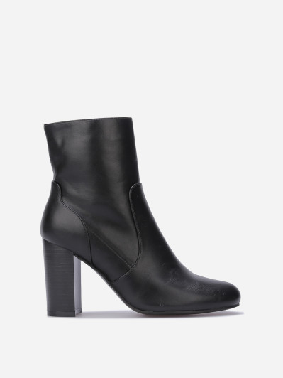 Bottines basiques en simili à talon