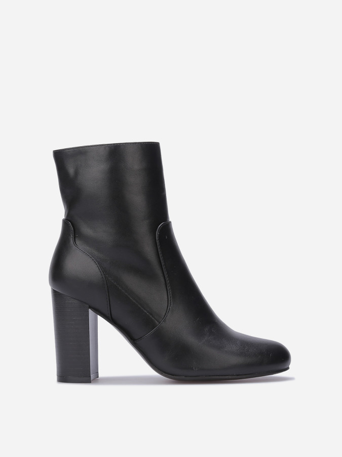 Bottines basiques en simili à talon
