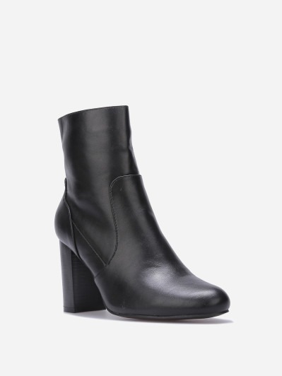 Bottines basiques en simili à talon
