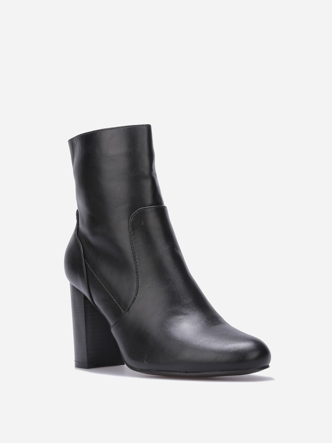 Bottines basiques en simili à talon