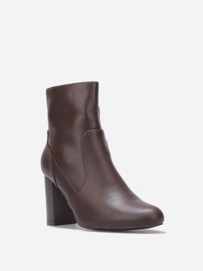 Bottines basiques en simili à talon