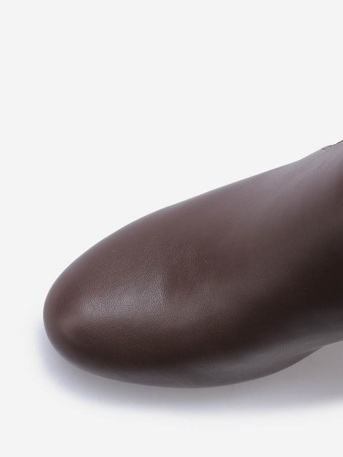 Bottines basiques en simili à talon