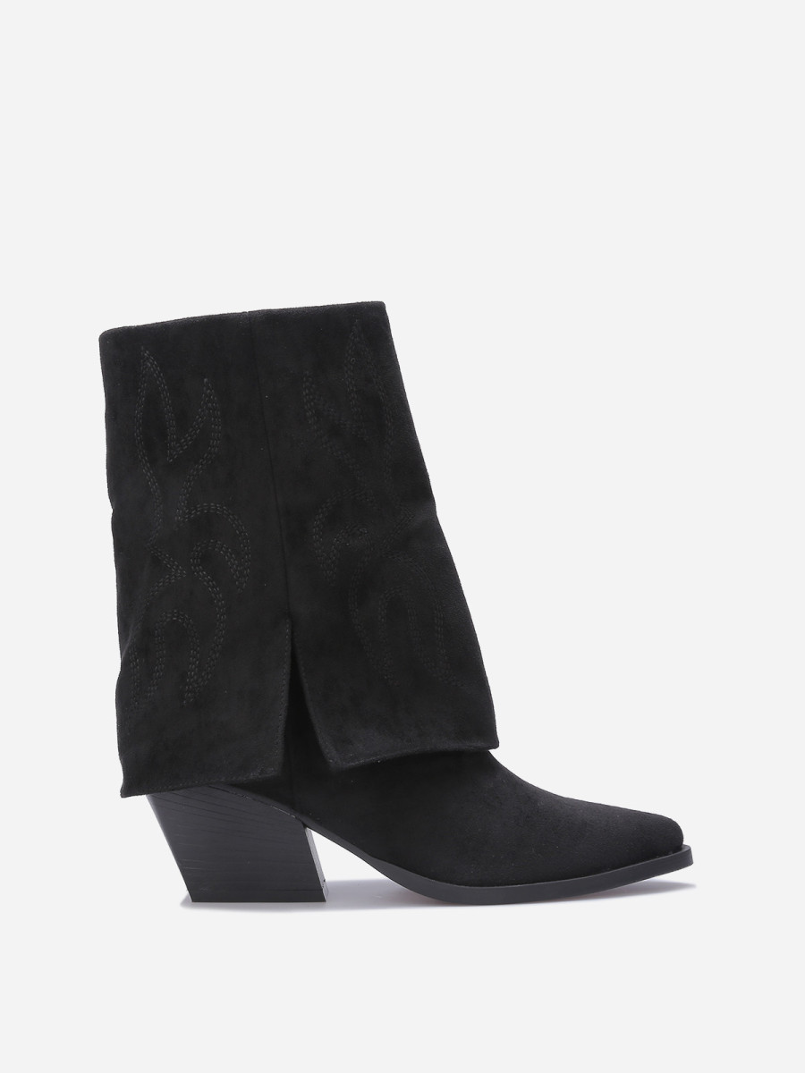 Bottines santiags à revers