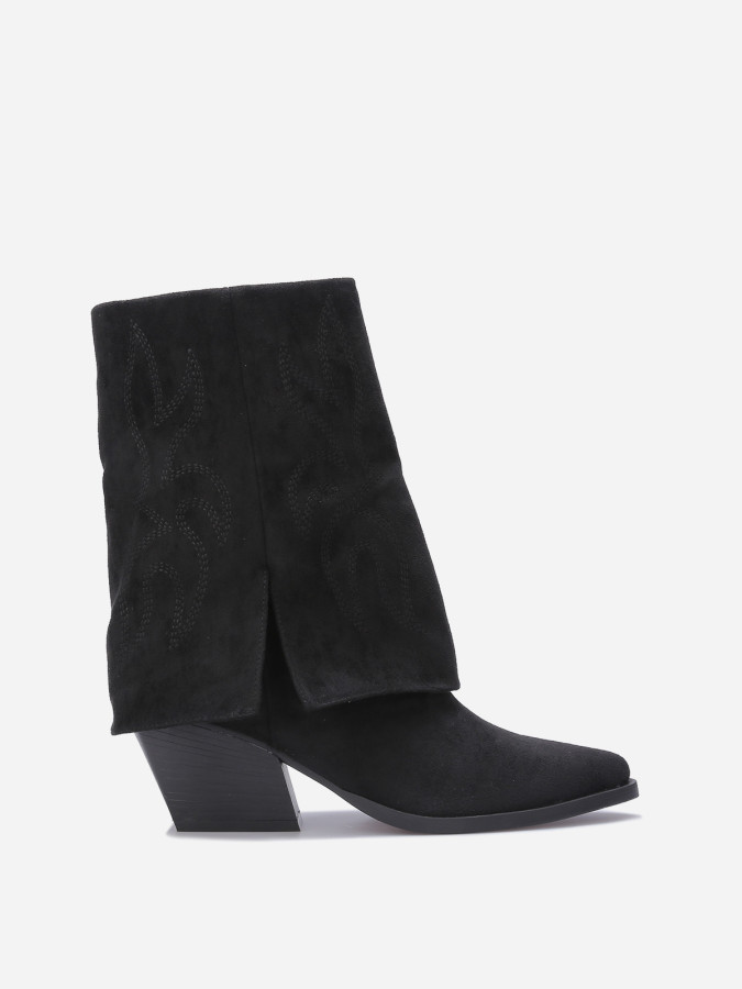 Bottines santiags à revers