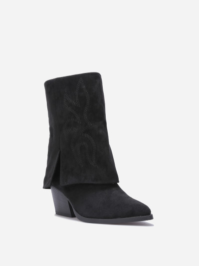 Bottines santiags à revers