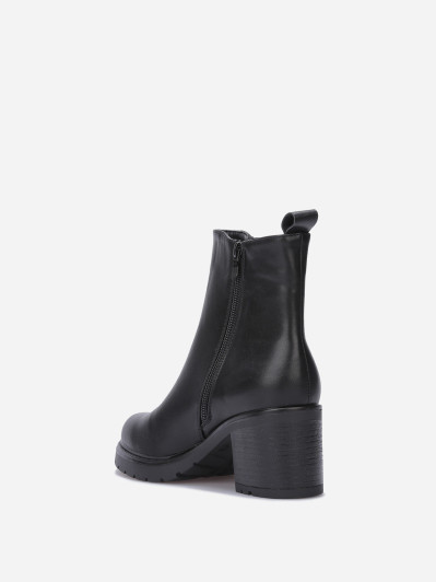 Chelsea à talon avec zip décoratif