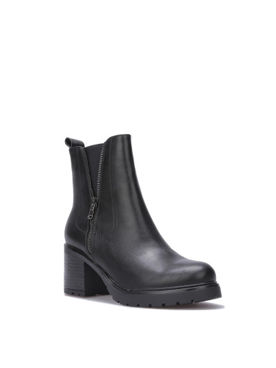 Chelsea à talon avec zip décoratif