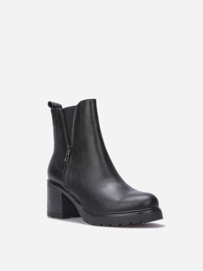 Chelsea à talon avec zip décoratif