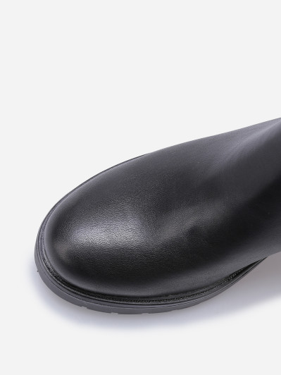 Chelsea à talon avec zip décoratif