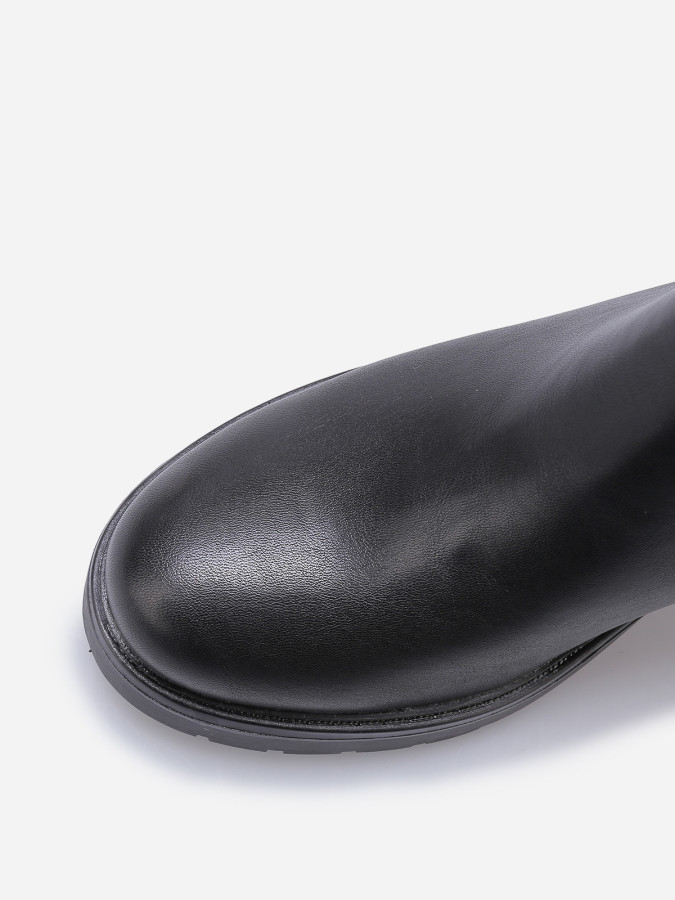 Chelsea à talon avec zip décoratif