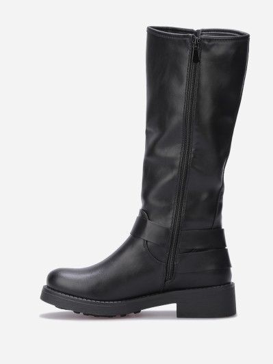 Bottes en simili à multiples boucles