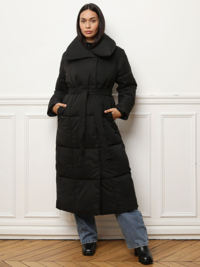 Doudoune longue à nouer