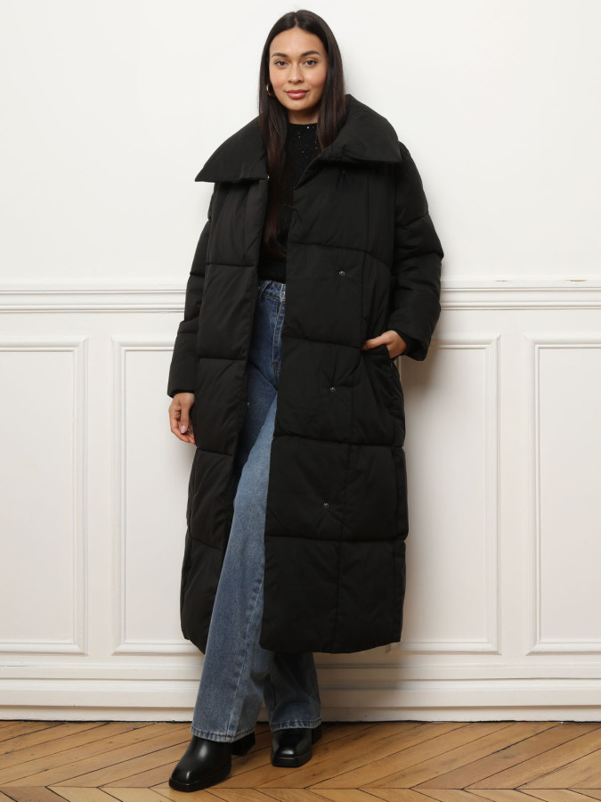 Doudoune longue à nouer