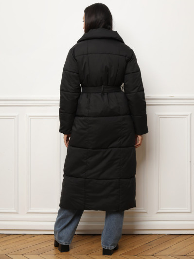 Doudoune longue à nouer