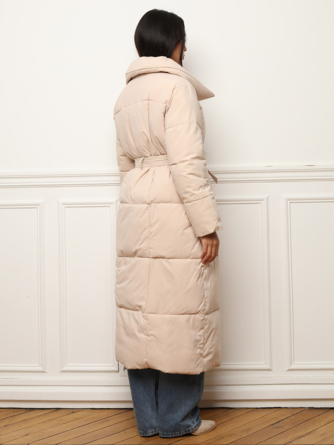 Doudoune longue à nouer