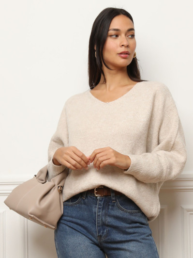 Pull à manches chauve-souris