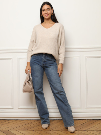 Pull à manches chauve-souris