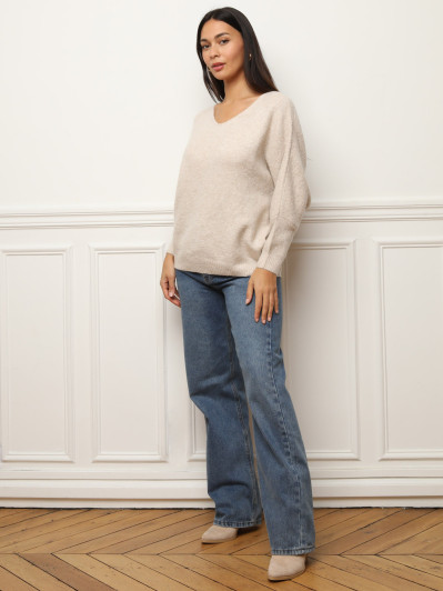 Pull à manches chauve-souris