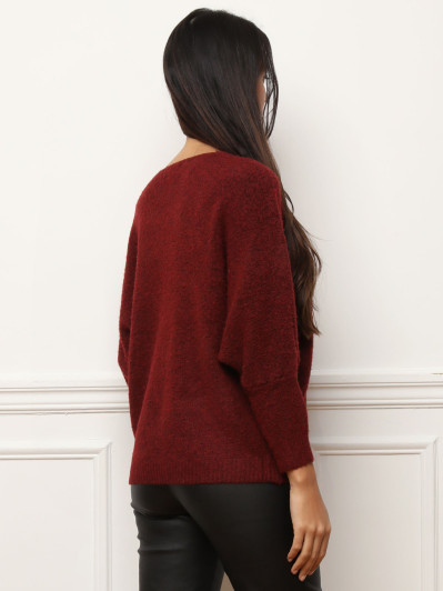 Pull à manches chauve-souris