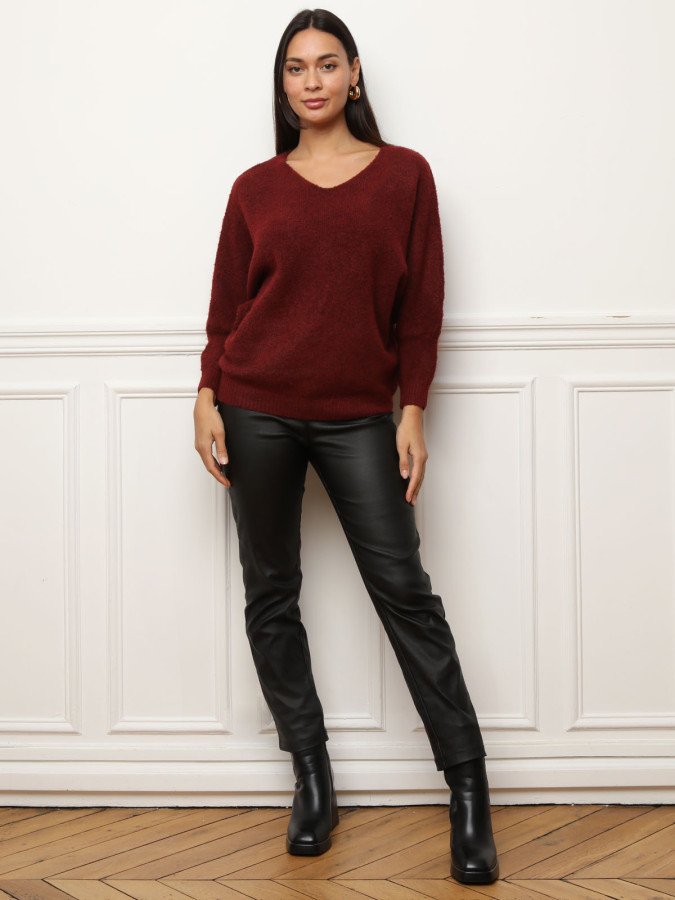 Pull à manches chauve-souris