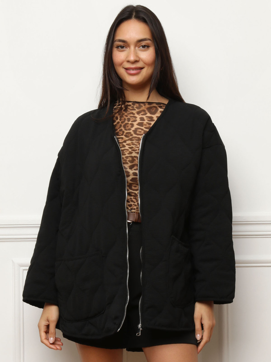 Veste matelassée oversize à poches