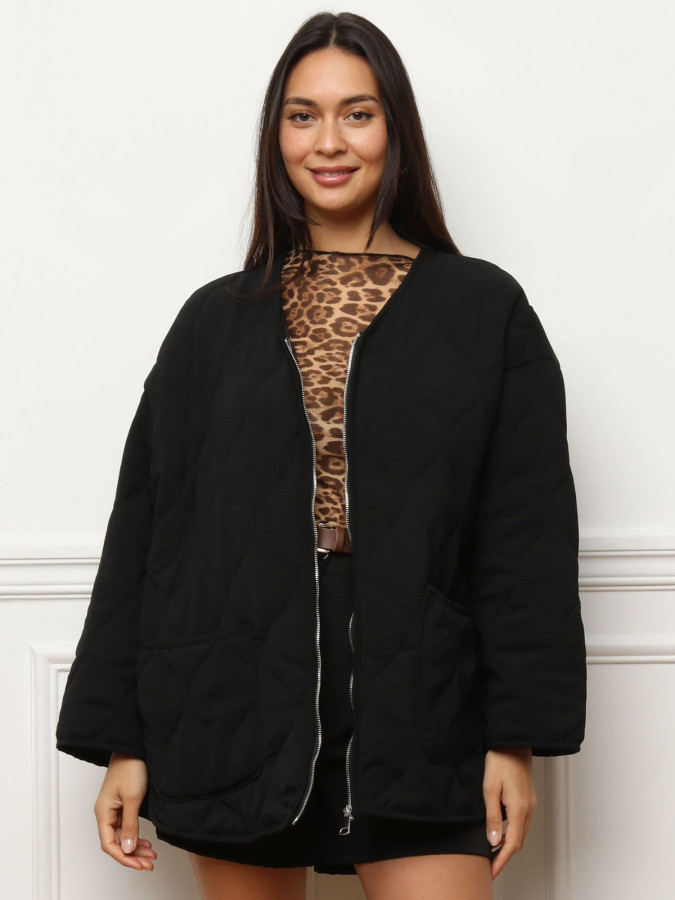 Veste matelassée oversize à poches