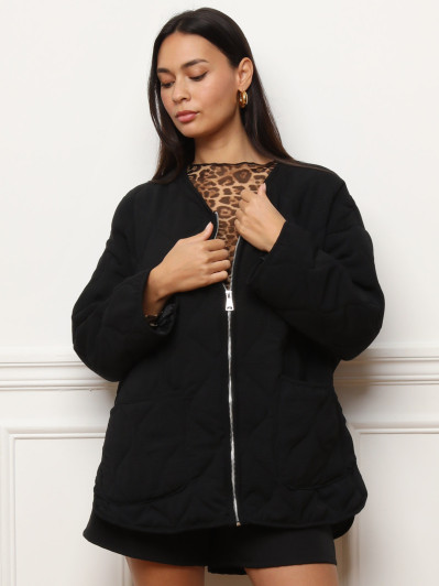 Veste matelassée oversize à poches
