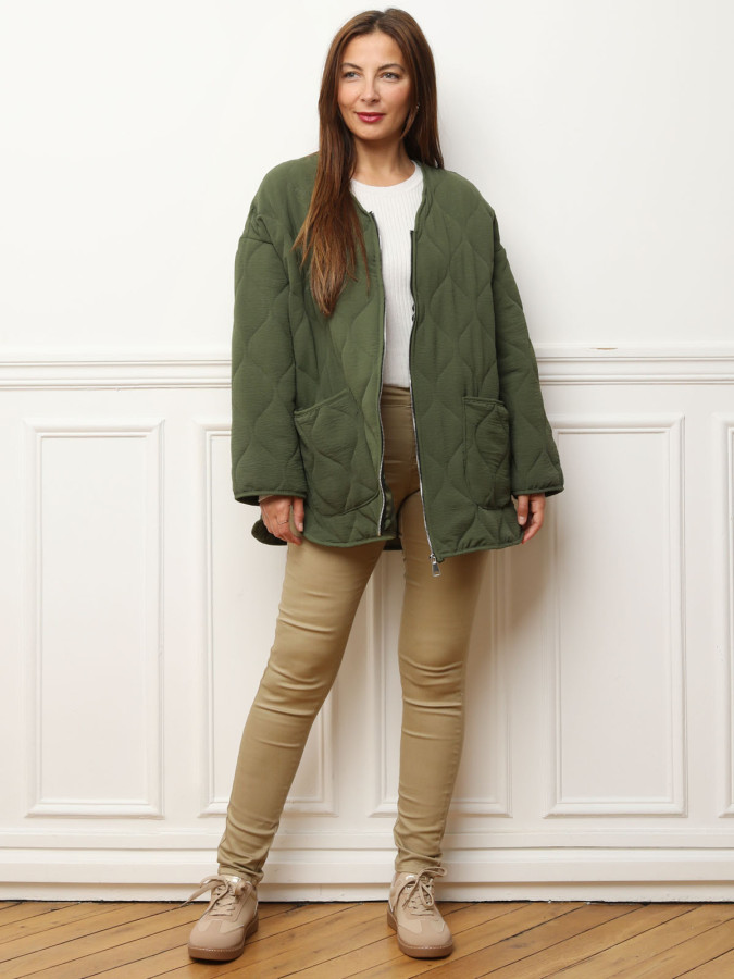 Veste matelassée oversize à poches