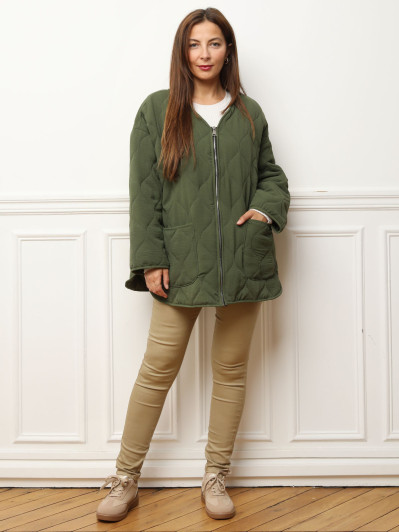 Veste matelassée oversize à poches